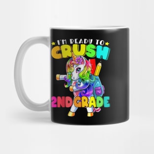 2nd Grade Flossing Unicorn Back to School Shirt Girls Gift Mug